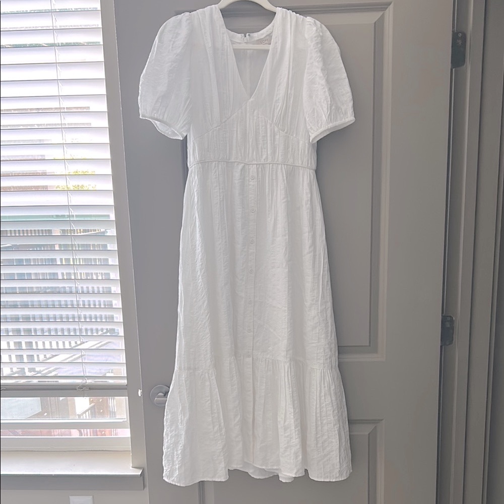 LOFT White Maxi Dress